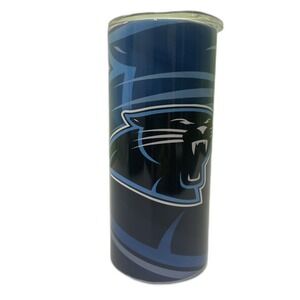 Unbranded Carolina Panthers Tumbler NFL Unisex OS Blue Excellent Insulated Cup